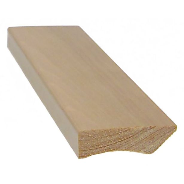 Jalkalista Cent, 12x42x3300mm, mänty, lakattu tumma tammi