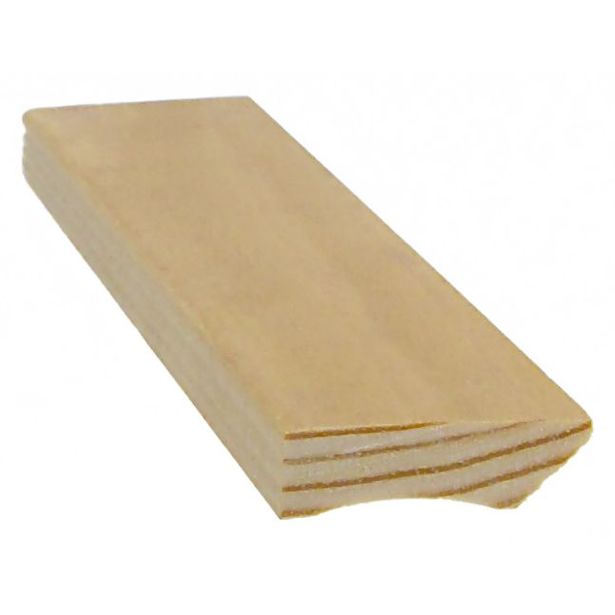 Jalkalista Cent, 12x42x3300mm, mänty, lakattu tammi