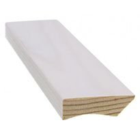 Jalkalista Cent, 12x42x3300mm, mänty, valkolakattu