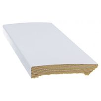 Jalkalista Cent, 12x70x3300mm, mänty, valkoinen