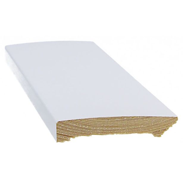 Jalkalista Cent, 12x70x3300mm, mänty, valkoinen