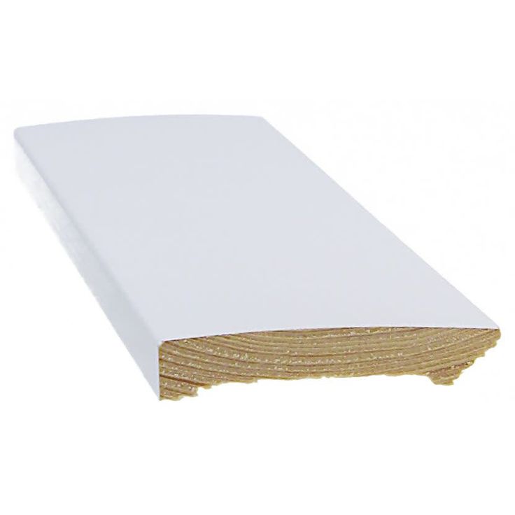 Jalkalista Cent, 12x70x3300mm, mänty, valkoinen