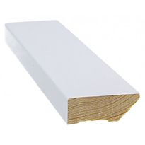 Jalkalista Cent, 15x42x3300mm, mänty, valkoinen