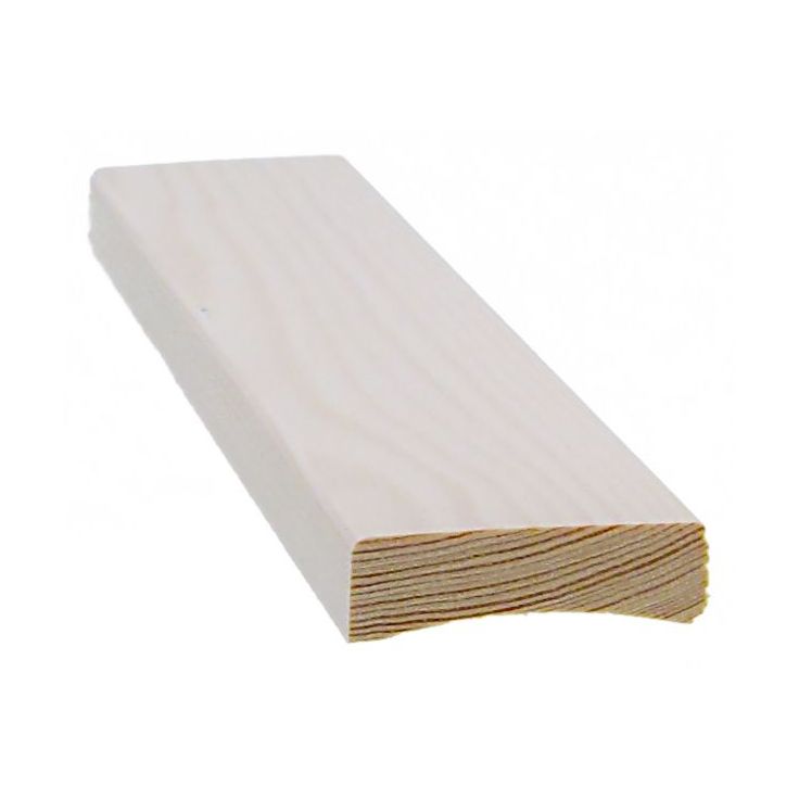 Peitelista Cent, 12x42x3300mm, mänty, valkolakattu