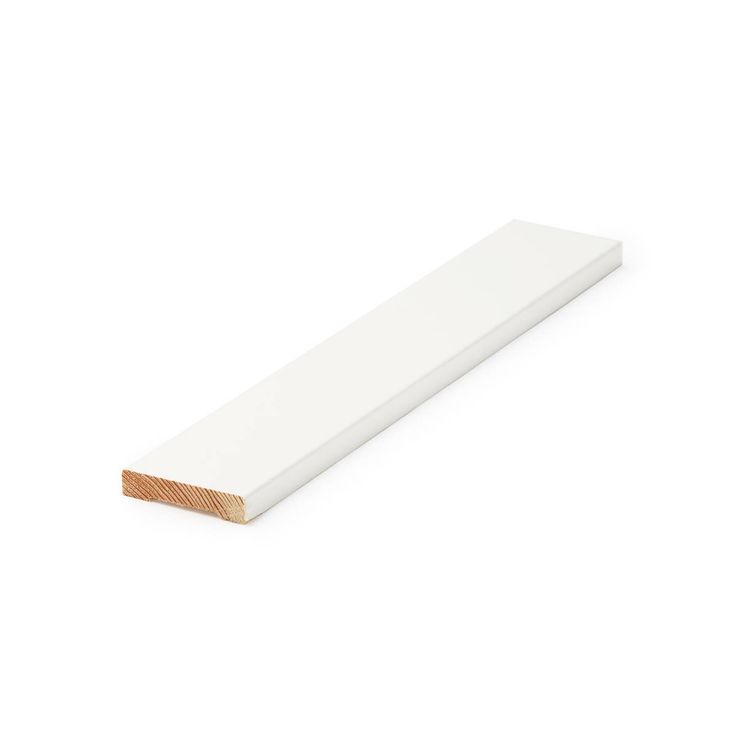 Peitelista Cent, 12x58mm, mänty, valkoinen, eri pituuksia