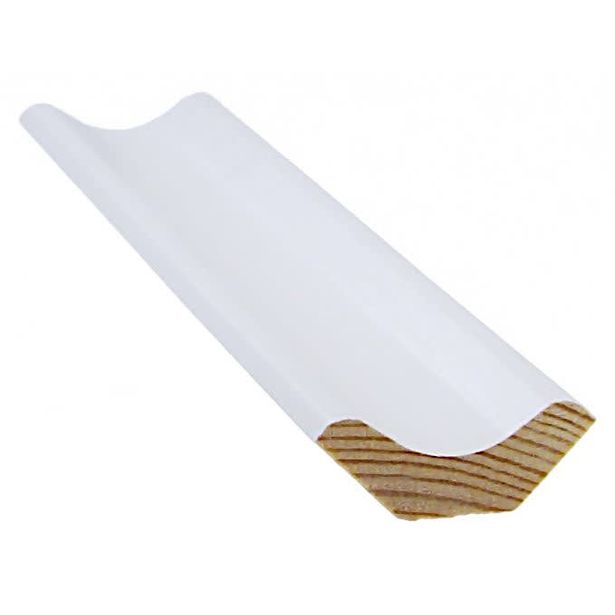 Kattolista Cent, 14x40x3300mm, mänty, valkoinen