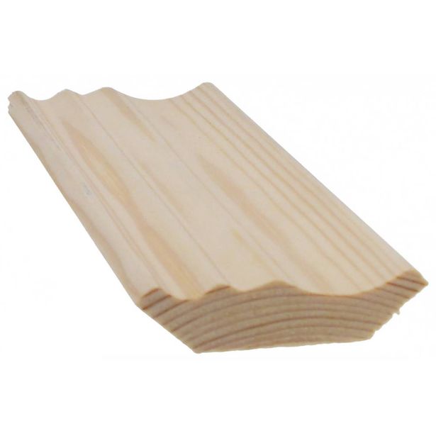 Koristekattolista Cent, 16x63x3300mm, antiikkimalli, mänty, käsittelemätön, 5kpl/pkt