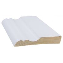 Jalkalista Cent, 3059P, 15x95x3300mm, koriste, mänty, valkoinen