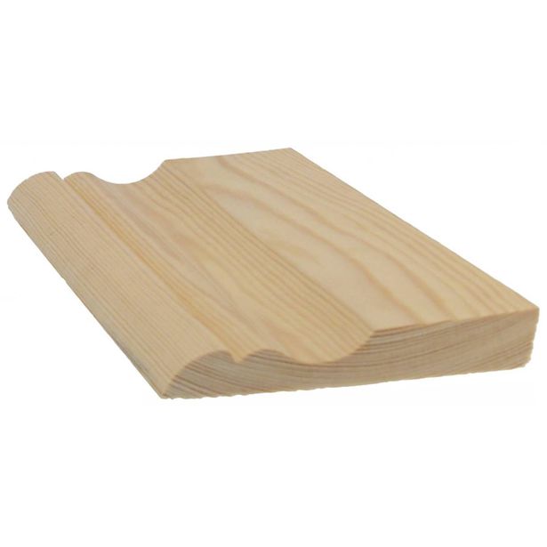 Jalkalista Cent, 15x95x3300mm, koristeellinen, mänty, käsittelemätön