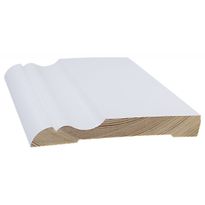 Jalkalista Cent, 15x120x3300mm, koriste, mänty, valkoinen