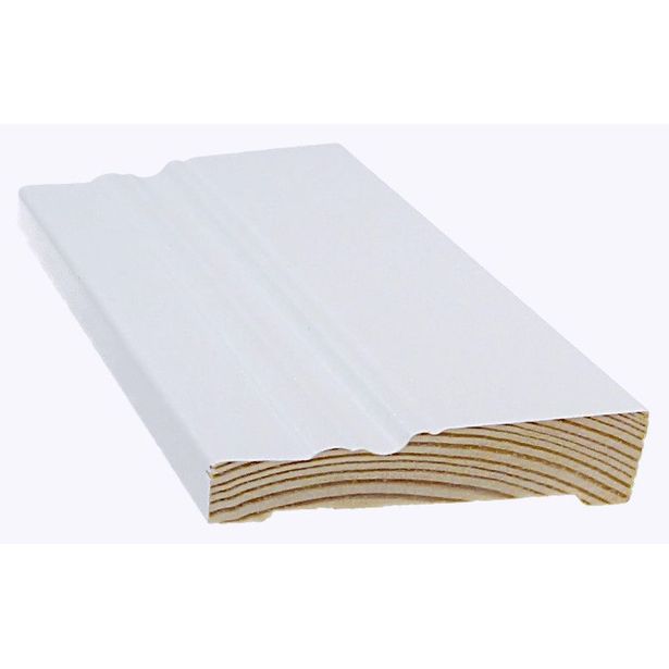 Jalkalista Cent 14x168x3300 mm koriste mänty valkoinen