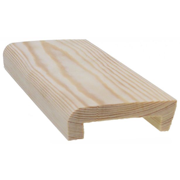 Jalkalista Cent, 20x70x3600mm, johtoura, mänty, käsittelemätön