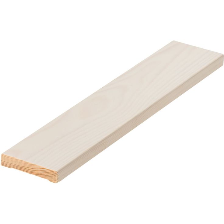 Peitelista Cent, 12x58mm, mänty, valkolakattu, eri pituuksia