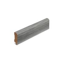 Jalkalista Cent, 12x42x3050mm, MDF, harmaa tammi