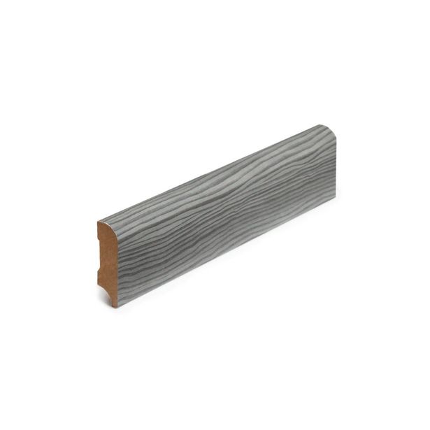 Jalkalista Cent, 12x42x3050mm, MDF, harmaa tammi
