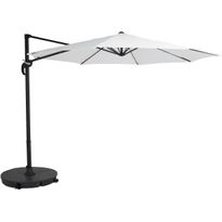 Aurinkovarjo Vienna, Ø300cm, valkoinen/musta