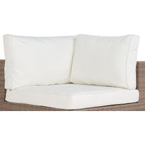 Pehmusteen päällinen Bahamas- kulmamoduuliin, valkoinen