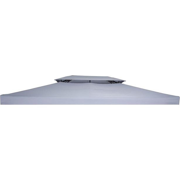 Paviljongin katto Bermuda 3x4m, vaaleanharmaa