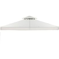 Paviljongin katto Bermuda 3x4m, luonnonvalkoinen