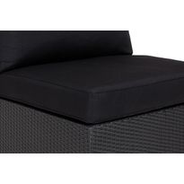 Pehmusteen päällinen Bahamas- keskimoduuliin, musta