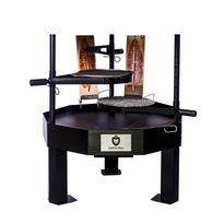 Pihagrilli Carelia Grill® 9K-100, matala, ilman huuvaa, musta
