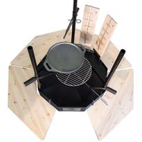 Sivupöytä Carelia Grill® 9K-80 4kpl sarja