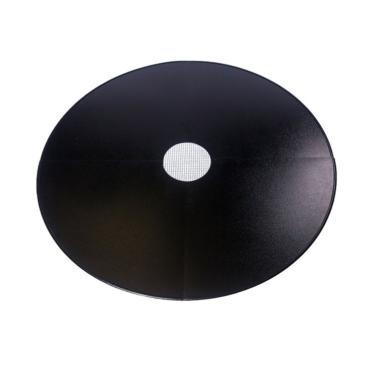 Lattiasuojapelti Carelia Grill®, Ø80cm tulisijoille, Ø180cm, musta