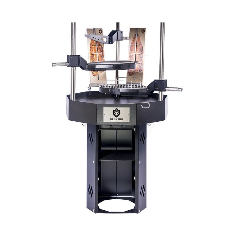 Pihagrilli Carelia Grill® 9K-80 Premium, korkea, ilman huuvaa, musta