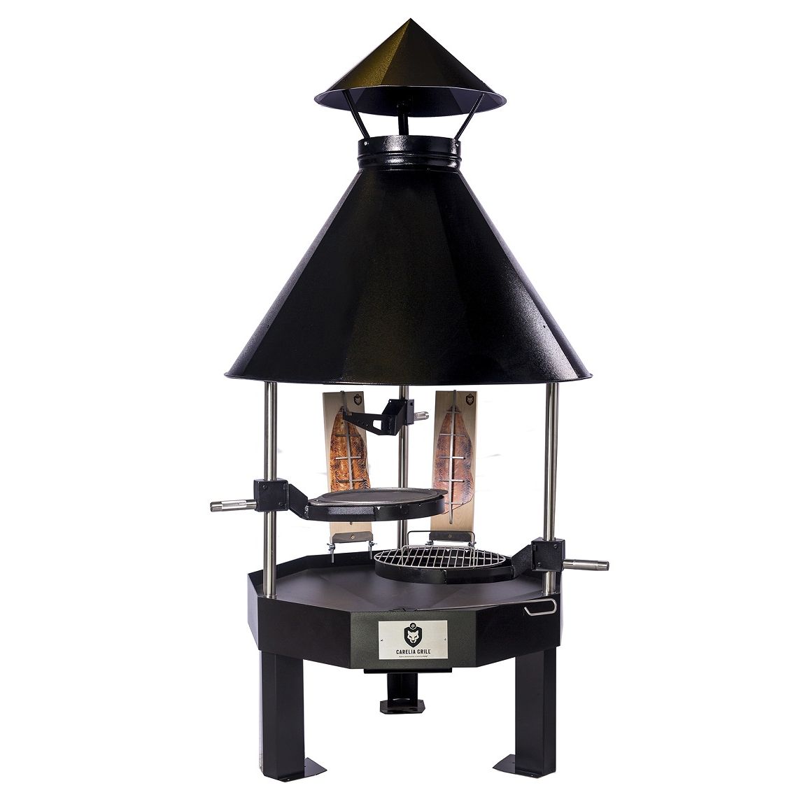 Pihagrilli Carelia Grill® 9K-100 Premium, matala, musta