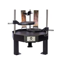 Pihagrilli Carelia Grill® 9K-100 Premium, matala, ilman huuvaa, musta