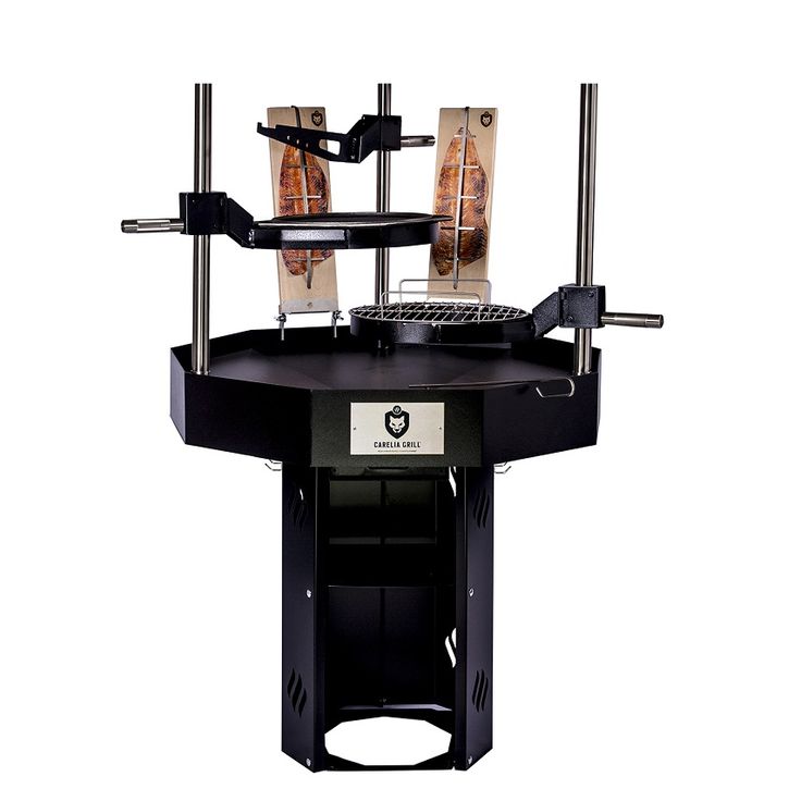 Pihagrilli Carelia Grill® 9K-100 Premium, korkea, ilman huuvaa, musta