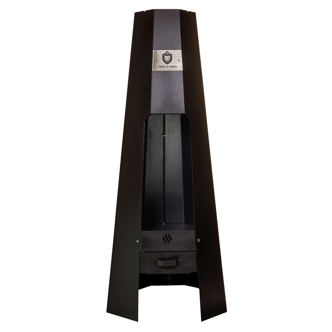 Ulkotulisija Carelia Grill® A-Fire, 1500x600x600mm, musta