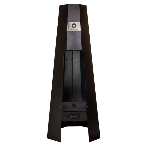 Ulkotulisija Carelia Grill® A-Fire, 1500x600x600mm, musta