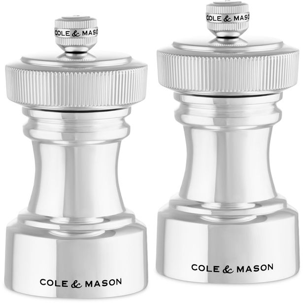 Myllysetti Cole & Mason Hoxton 10.4cm Silver lahjasetti hopea