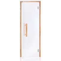 Saunan lasiovi Andres Glass Comfort, leppäkarmi, eri kokoja, eri värejä