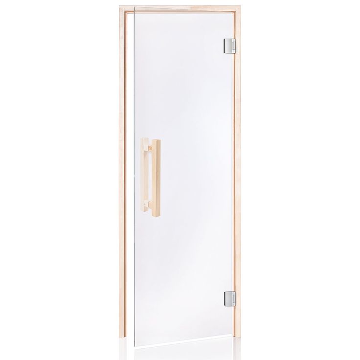 Saunan lasiovi Andres Glass Comfort, haapakarmi, eri kokoja, eri värejä