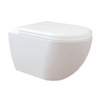 WC-istuin Creavit Free, seinämalli, valkoinen, soft-close kansi, Verkkokaupan poistotuote