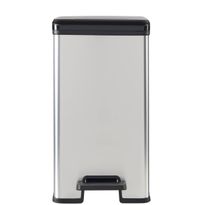 Roska-astia Curver Slim Bin polkimella 25L, 250x393x454mm, hopea/musta