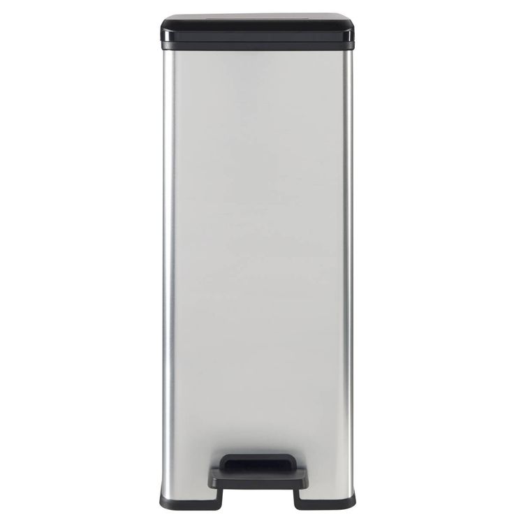 Roska-astia Curver Slim Bin polkimella 40L, 250x393x607mm, hopea/musta