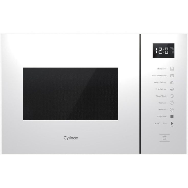 Mikroaaltouuni Cylinda IM5341V grillillä integroitava, valkoinen