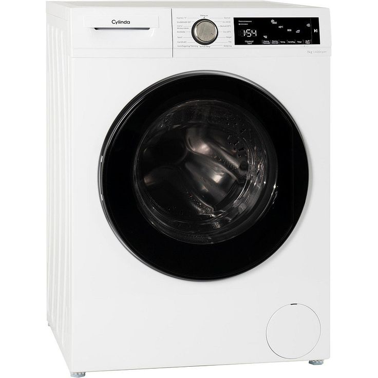 Edestä täytettävä pesukone Cylinda FTA4484A Autodos, 8kg