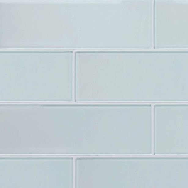 Lasimosaiikki Qualitystone Crystal Super White, 100 x 300 mm