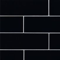 Seinälaatta Qualitystone Crystal Black, 100 x 300 mm