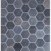 Luonnonkivilaatta Qualitystone Hexagon Gray, 100 x 100 mm