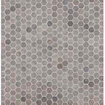 Mosaiikkilaatta Qualitystone Hexagon Mini Light Grey, 30x30mm