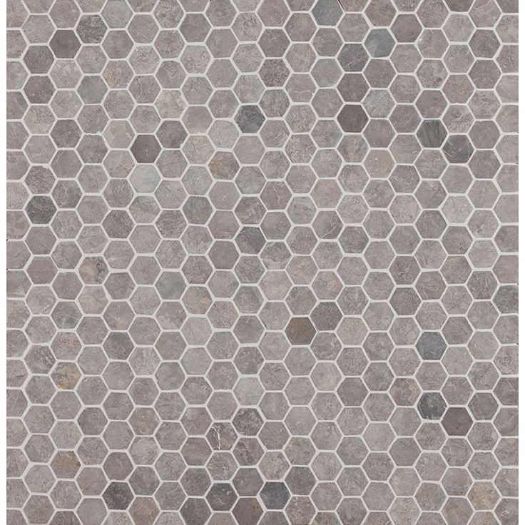 Mosaiikkilaatta Qualitystone Hexagon Mini Light Grey, 30x30mm