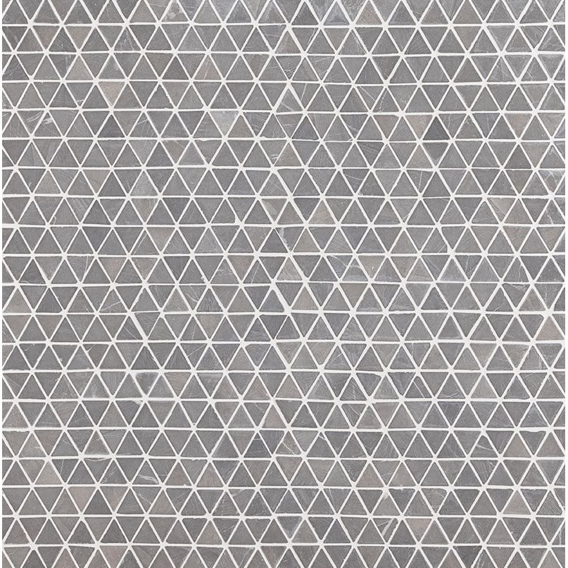Mosaiikkilaatta Qualitystone Triangle Mini Light Grey, 30x30x30mm