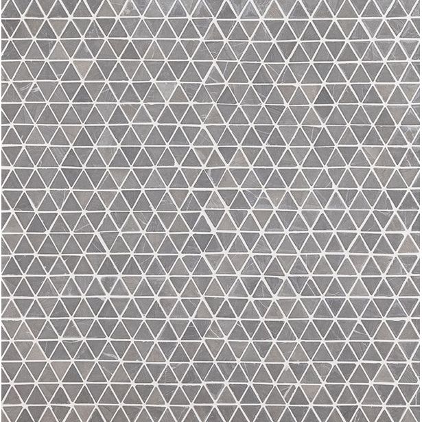 Mosaiikkilaatta Qualitystone Triangle Mini Light Grey, 30x30x30mm