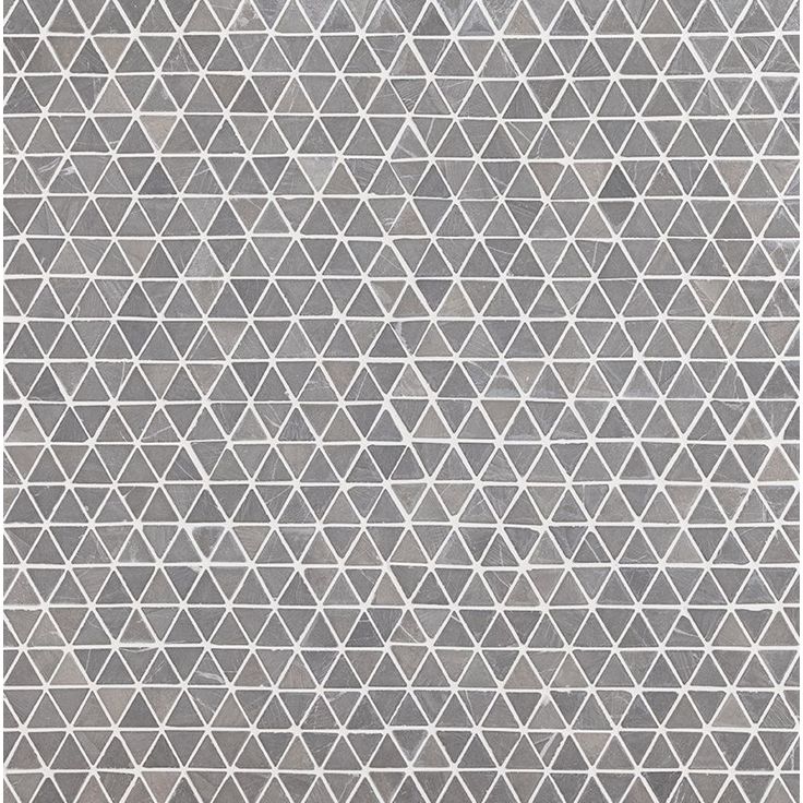 Mosaiikkilaatta Qualitystone Triangle Mini Light Grey, 30x30x30mm