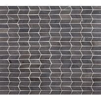 Mosaiikkilaatta Qualitystone Shevron Mini Grey, 25x60mm